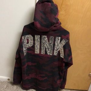 NWOT Victoria Secret PINK sherpa lined hoodie